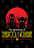 Deadpool x Wolverine Vector T-shirt Designs Bundle Templates