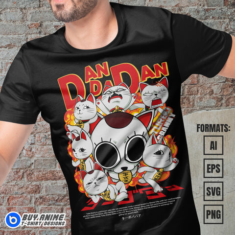 Premium Turbo Granny Dandadan Anime Vector T-shirt Design Template #2