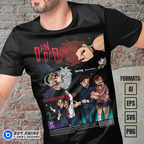 Premium Dandadan Anime Vector T-shirt Design Template #11