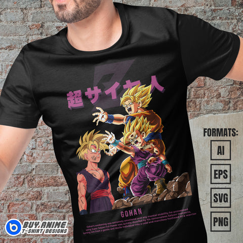 Premium Dragon Ball Anime Vector T-shirt Design Template #32