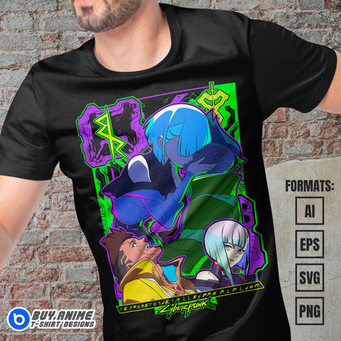 Premium Cyberpunk Vector T-shirt Design Template #5