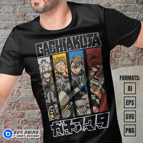 Premium Gachiakuta Anime Vector T-shirt Design Template #3