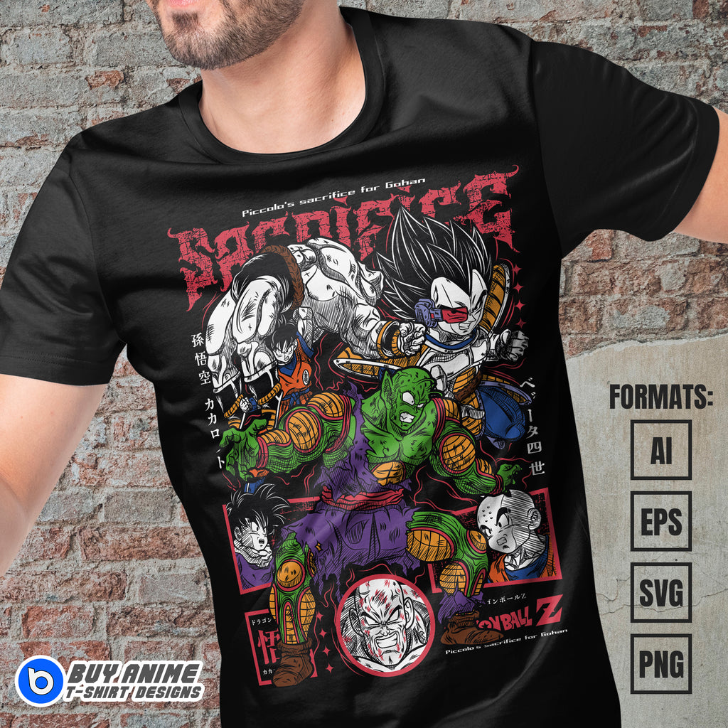 Premium Dragon Ball Anime Vector T-shirt Design Template #37