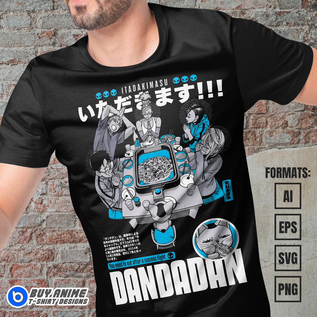 Premium Dandadan Anime Vector T-shirt Design Template #21