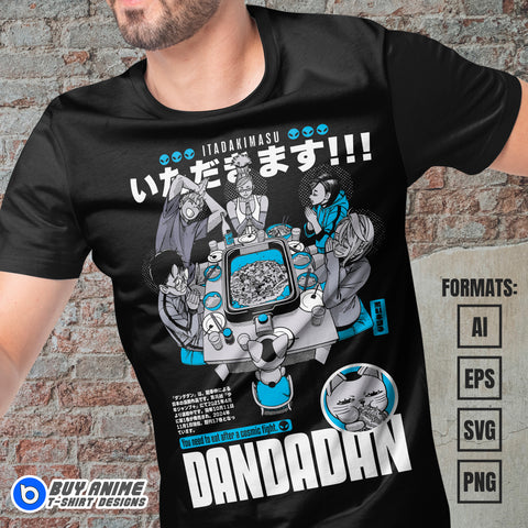 Premium Dandadan Anime Vector T-shirt Design Template #21