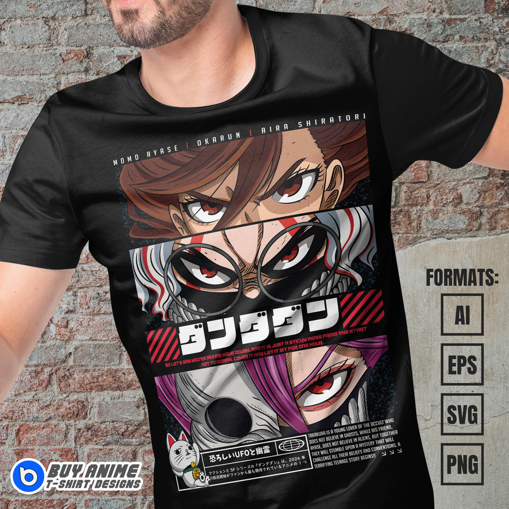 Premium Dandadan Anime Vector T-shirt Design Template #22