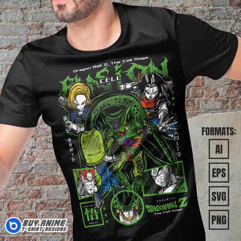 Premium Dragon Ball Anime Vector T-shirt Design Template #39