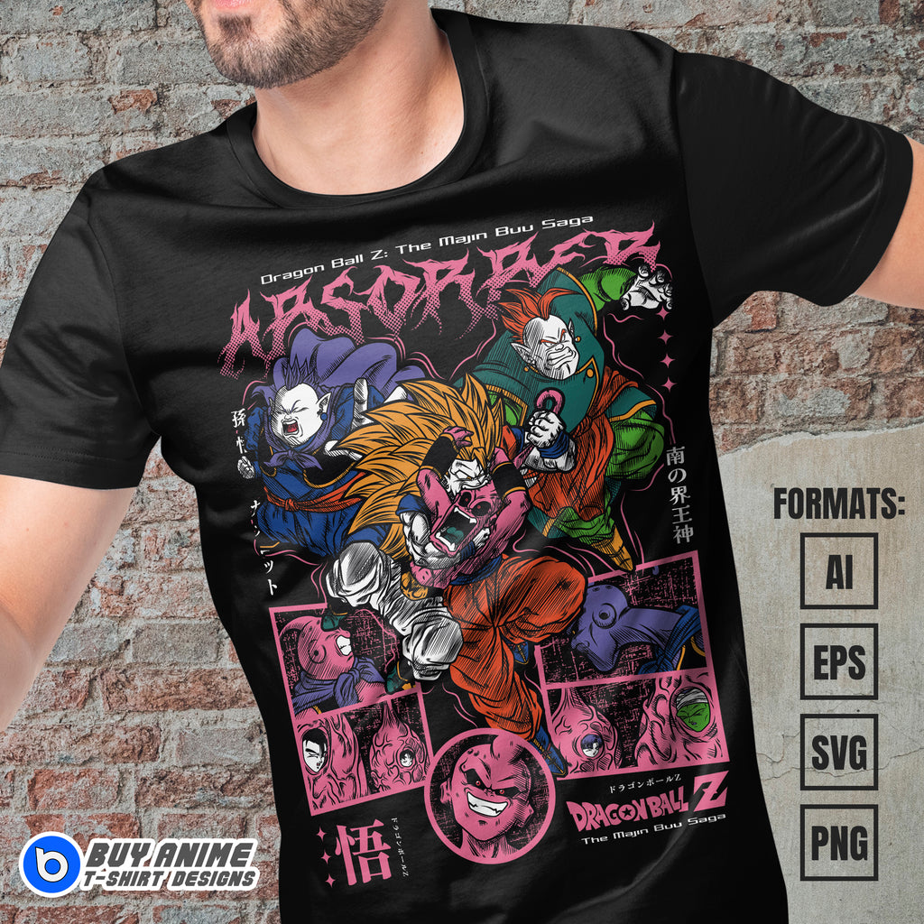 Premium Dragon Ball Anime Vector T-shirt Design Template #40