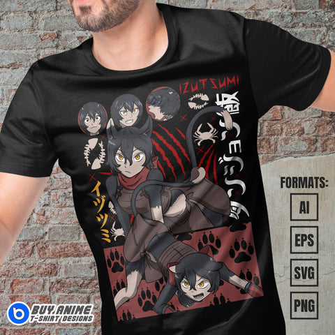 Premium Izutsumi Delicious In Dungeon Anime Vector T-shirt Design Template