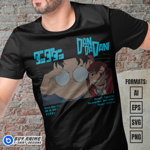 Premium Dandadan Anime Vector T-shirt Design Template #23