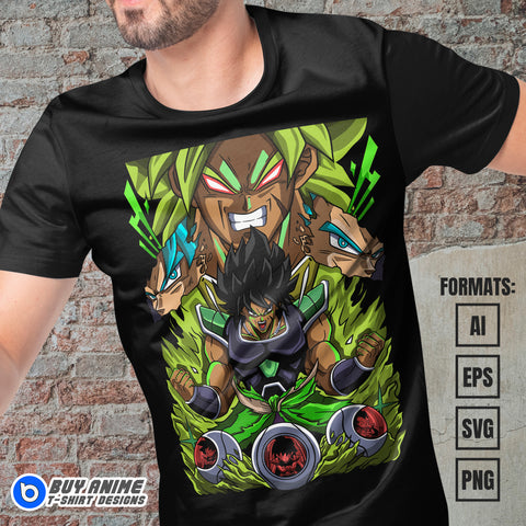 Premium Dragon Ball Anime Vector T-shirt Design Template #29
