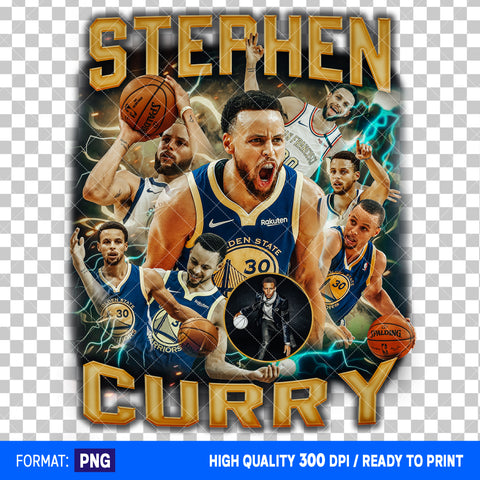 Premium Stephen Curry Bootleg T-shirt Design #2