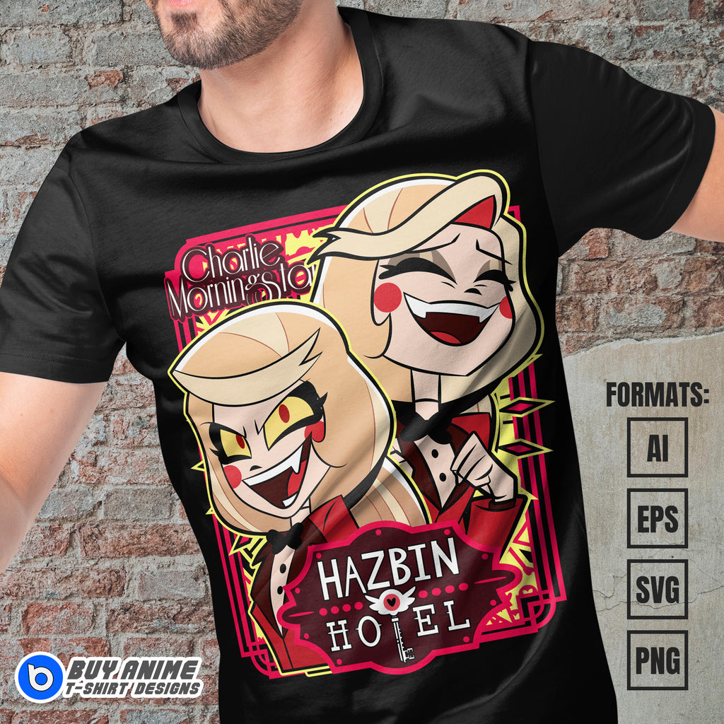 Premium Charlie Morningstar Vector T-shirt Design Template