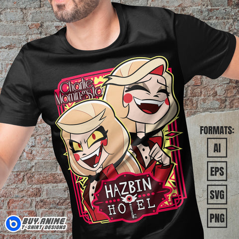 Premium Charlie Morningstar Vector T-shirt Design Template