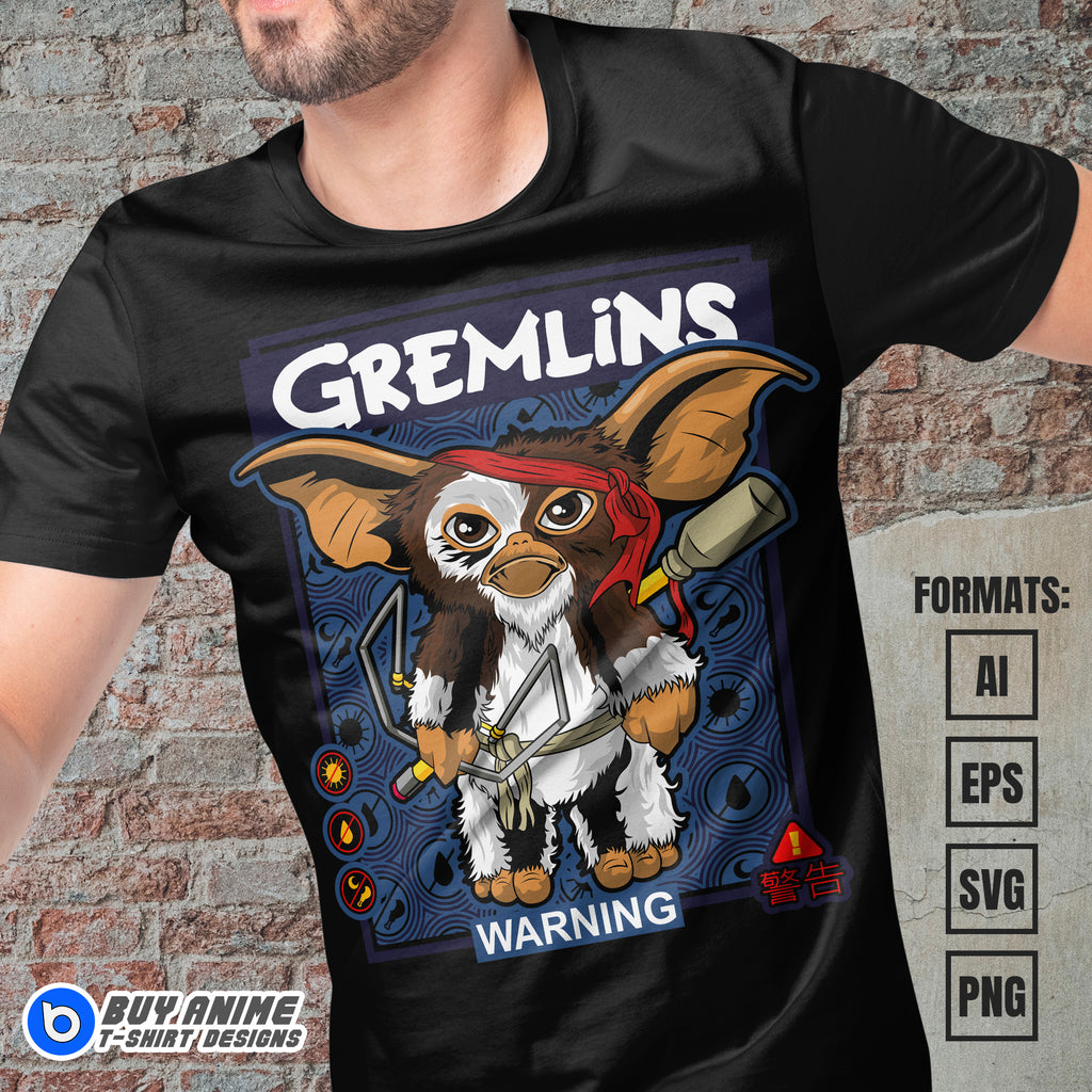 Premium Gremlins Vector T-shirt Design Template