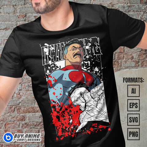 Premium Invincible Vector T-shirt Design Template #4