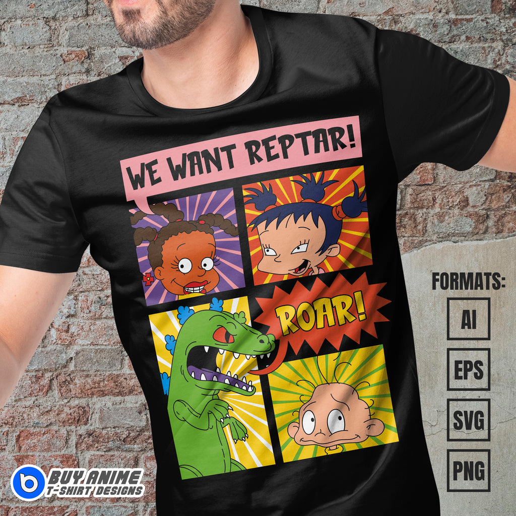 Premium Rugrats Vector T-shirt Design Template