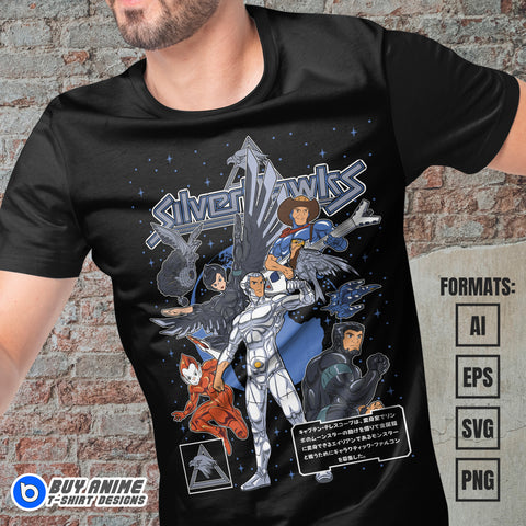 Premium Silverhawks Vector T-shirt Design Template
