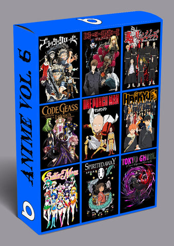 Anime Bootleg T-shirt Designs Bundle Templates #6