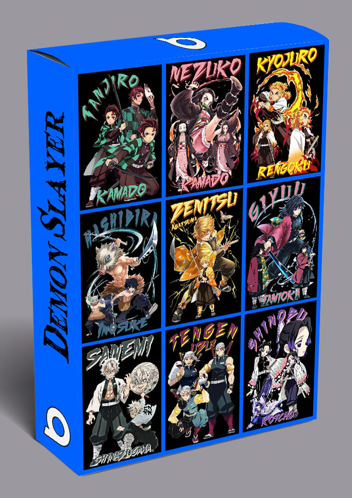 Demon Slayer Bootleg T-shirt Designs Bundle Templates