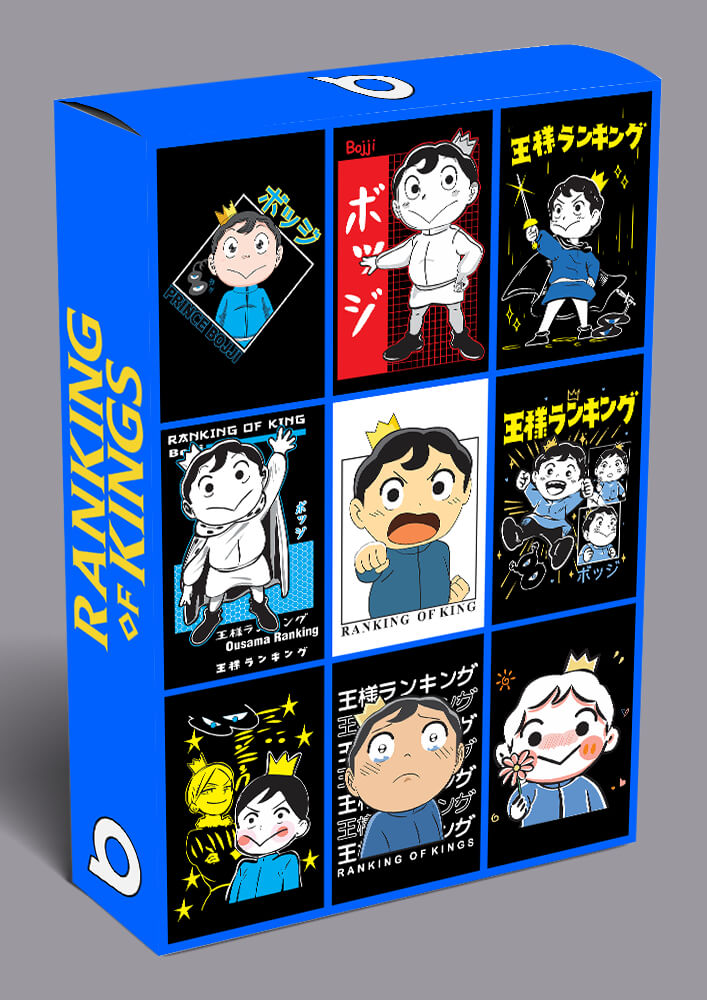 Ranking of Kings Anime Vector T-shirt Designs Bundle Templates