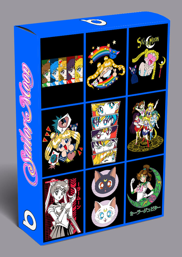 Sailor Moon Anime Vector T-shirt Designs Bundle Templates #2