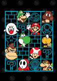Super Mario Vector T-shirt Designs Bundle Templates V4