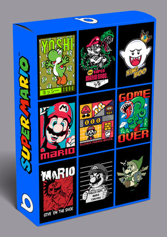 Super Mario Vector T-shirt Designs Bundle Templates V4