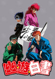YuYu Hakusho Bootleg T-shirt Designs Bundle Templates #2